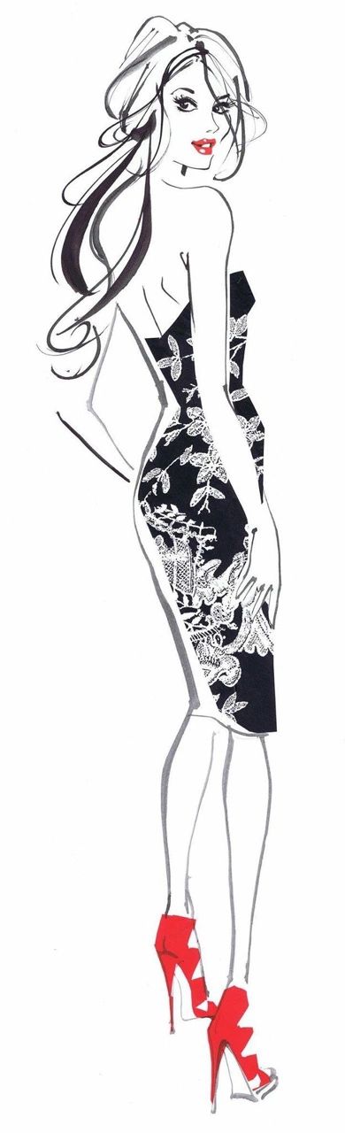 sexy slightly indecent lady in moderately edgy evening wear fashion